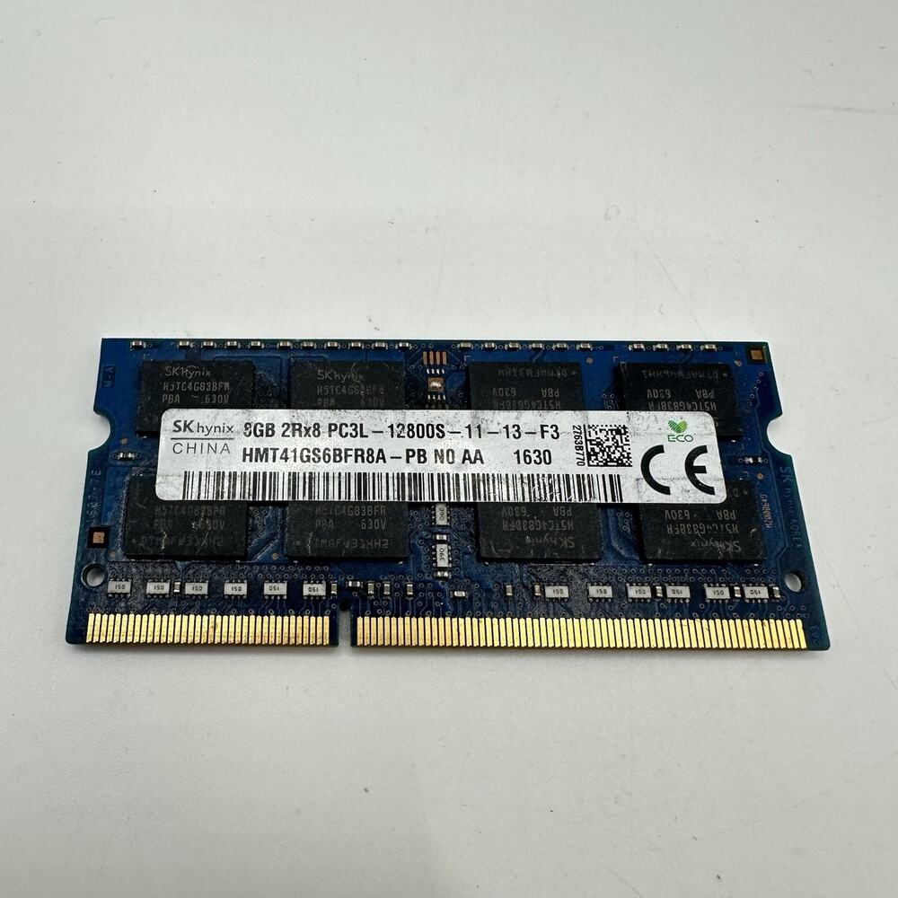 SK Hynix 8GB DDR3L 1600MHz SODIMM Laptop RAM PC3L-12800S 1Rx8 - Tested